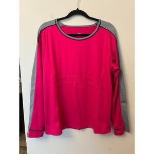 Tail Shirt Womens XL Tennis Golf Long Sleeve Pink Stretch Top